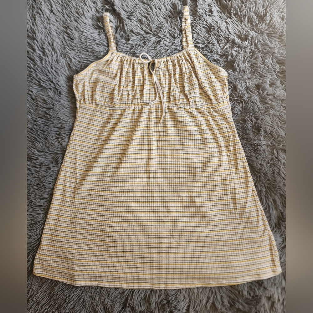 Mini Length Dress Striped Dress